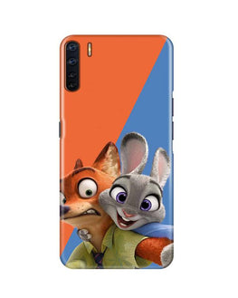 Cartoon Mobile Back Case for Oppo F15(Design - 346)