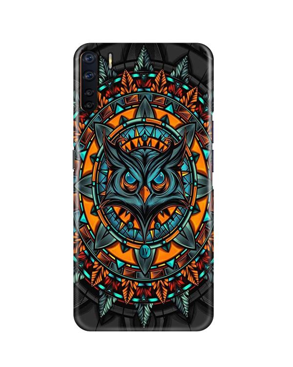 Owl Mobile Back Case for Oppo F15  (Design - 360)