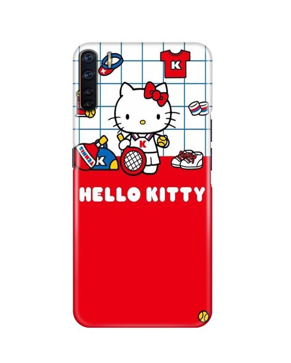 Hello Kitty Mobile Back Case for Oppo F15(Design - 363)