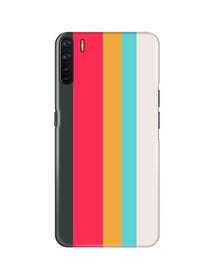 Color Pattern Mobile Back Case for Oppo F15  (Design - 369)