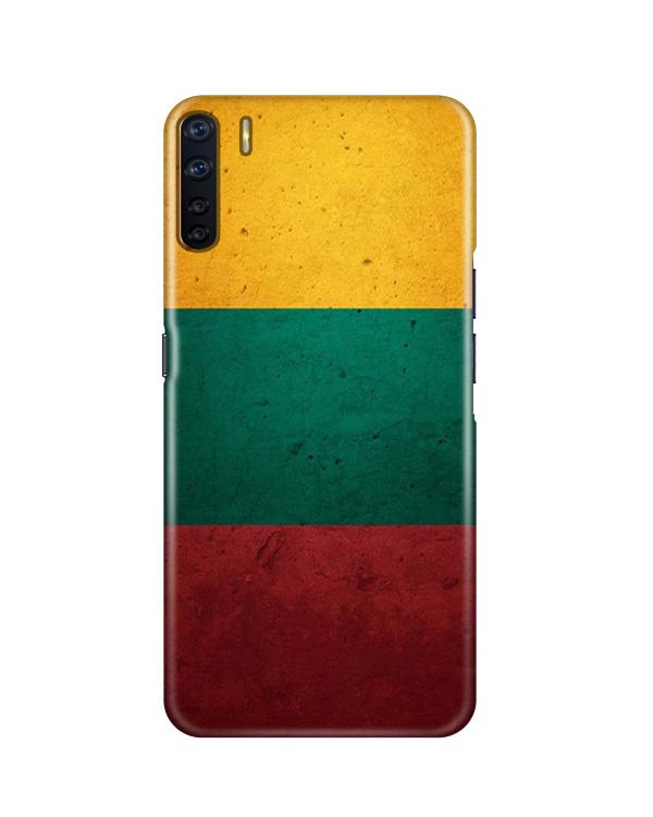 Color Pattern Mobile Back Case for Oppo F15  (Design - 374)