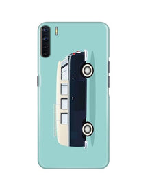 Travel Bus Mobile Back Case for Oppo F15  (Design - 379)