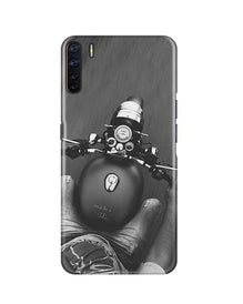 Royal Enfield Mobile Back Case for Oppo F15  (Design - 382)