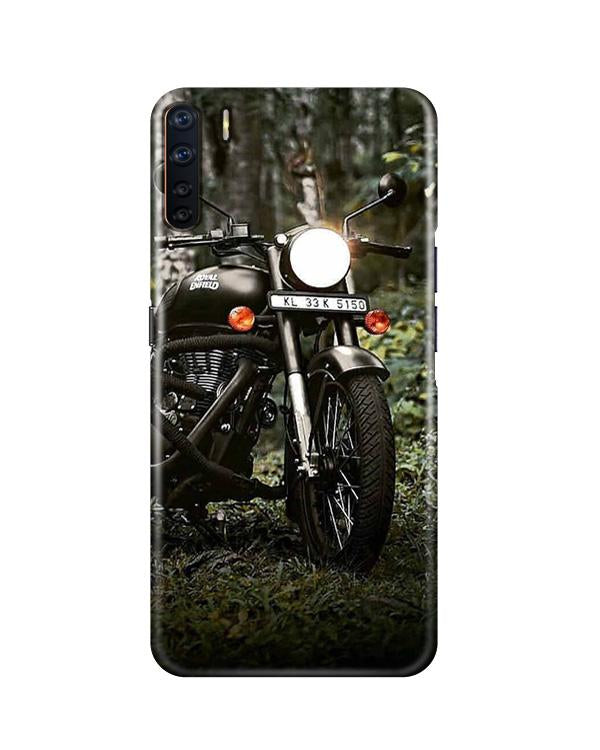 Royal Enfield Mobile Back Case for Oppo F15  (Design - 384)