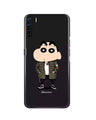 Shin Chan Mobile Back Case for Oppo F15  (Design - 391)
