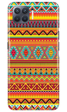 Zigzag line pattern Mobile Back Case for Oppo F17 Pro (Design - 4)