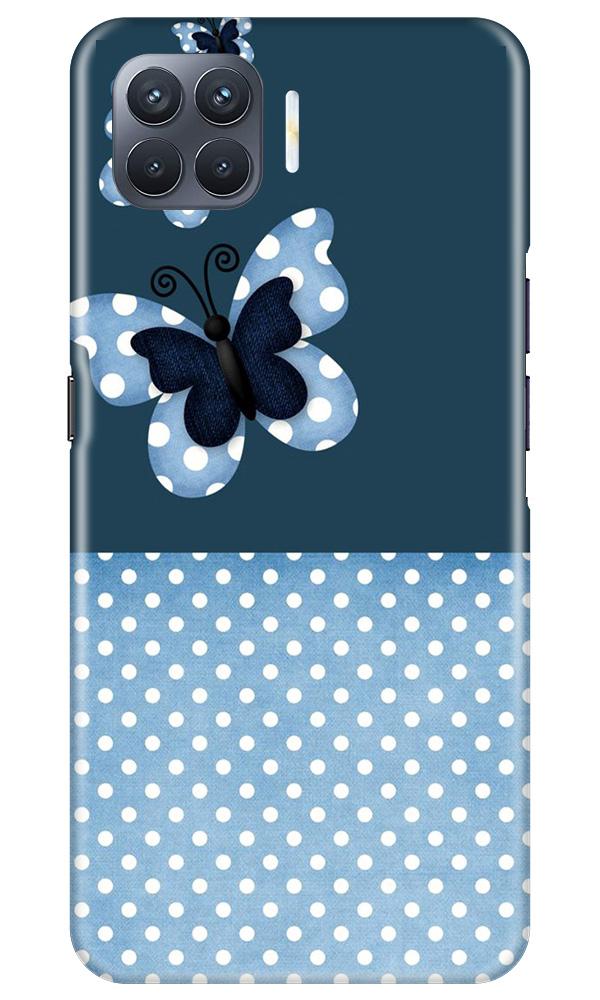 White dots Butterfly Case for Oppo F17 Pro