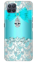 Shinny Blue Background Case for Oppo F17 Pro