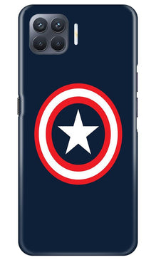 Captain America Mobile Back Case for Oppo F17 Pro (Design - 42)