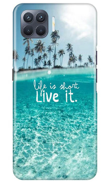Life is short live it Mobile Back Case for Oppo F17 Pro (Design - 45)