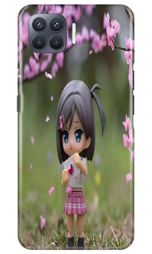 Cute Girl Mobile Back Case for Oppo F17 Pro (Design - 92)
