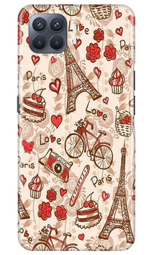 Love Paris Mobile Back Case for Oppo F17 Pro  (Design - 103)