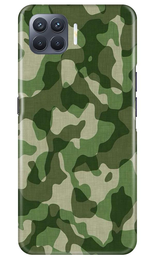 Army Camouflage Case for Oppo F17 Pro  (Design - 106)