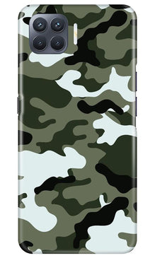 Army Camouflage Mobile Back Case for Oppo F17 Pro  (Design - 108)