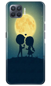 Love Couple Mobile Back Case for Oppo F17 Pro  (Design - 109)
