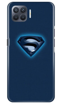Superman Superhero Mobile Back Case for Oppo F17 Pro  (Design - 117)