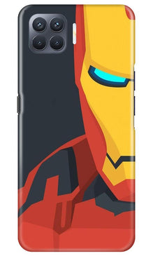 Iron Man Superhero Mobile Back Case for Oppo F17 Pro  (Design - 120)