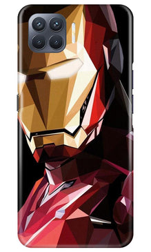 Iron Man Superhero Mobile Back Case for Oppo F17 Pro  (Design - 122)