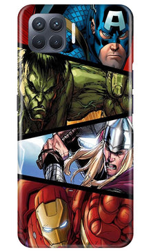 Avengers Superhero Mobile Back Case for Oppo F17 Pro  (Design - 124)