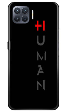 Human Mobile Back Case for Oppo F17 Pro  (Design - 141)