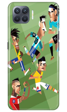 Football Mobile Back Case for Oppo F17 Pro  (Design - 166)