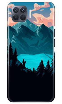 Mountains Mobile Back Case for Oppo F17 Pro (Design - 186)