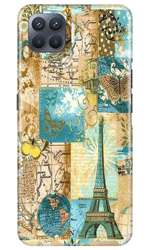 Travel Eiffel Tower Mobile Back Case for Oppo F17 Pro (Design - 206)