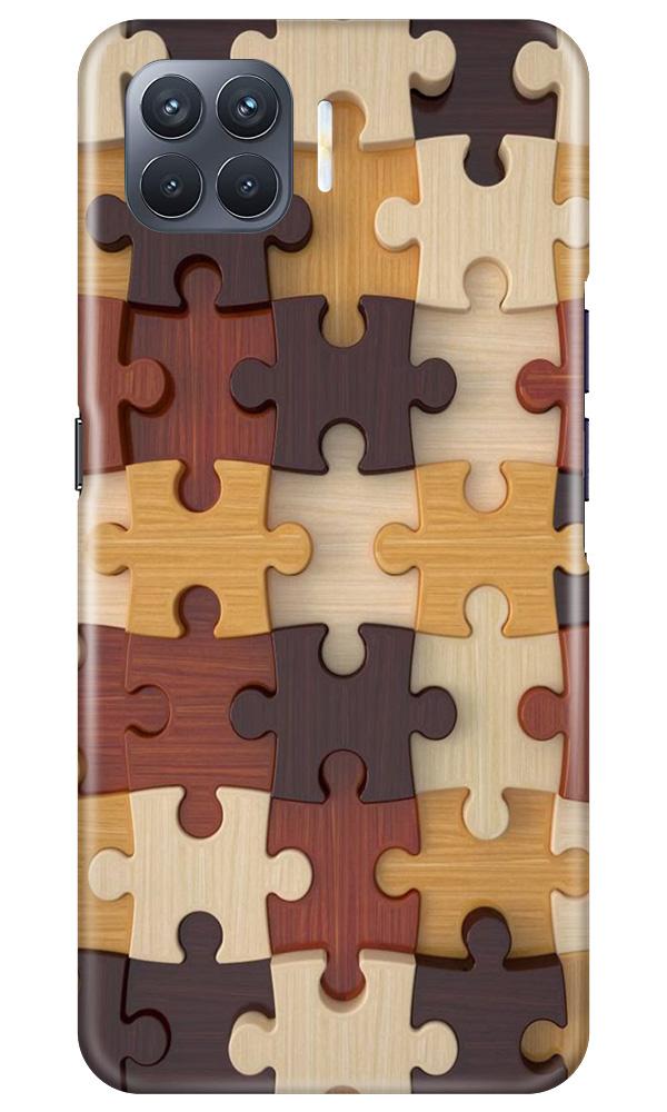 Puzzle Pattern Case for Oppo F17 Pro (Design No. 217)