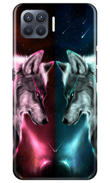 Wolf fight Mobile Back Case for Oppo F17 Pro (Design - 221)