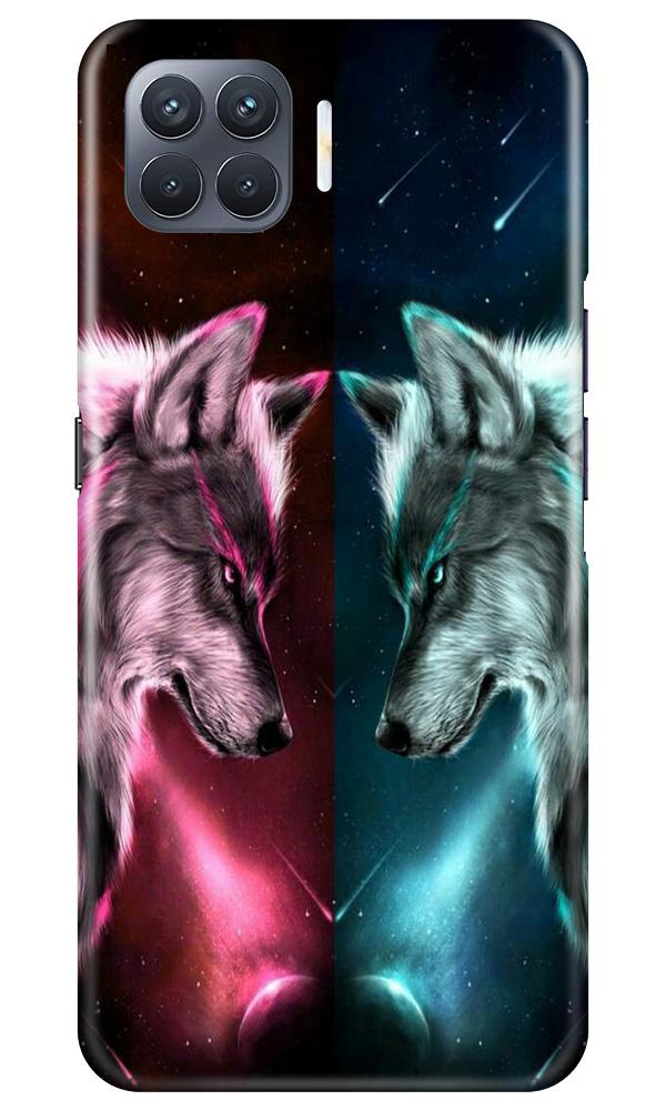 Wolf fight Case for Oppo F17 Pro (Design No. 221)