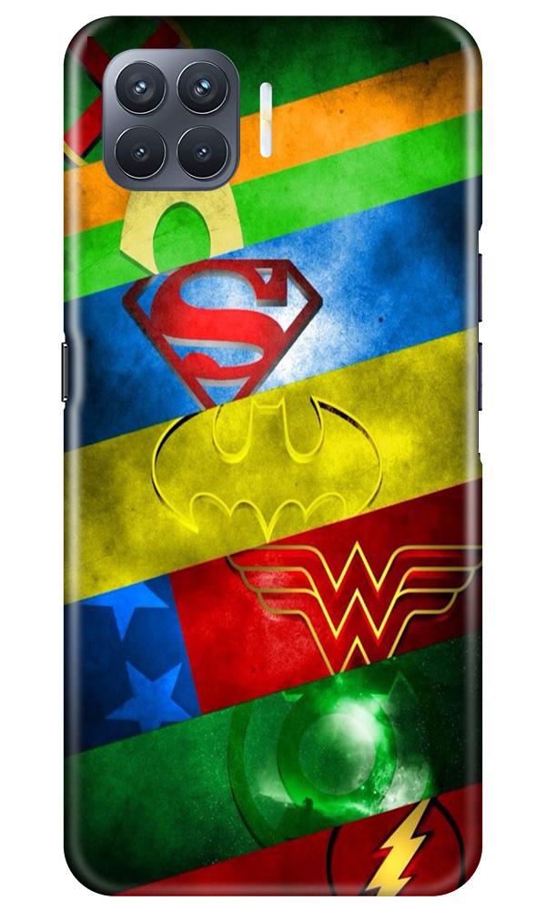 Superheros Logo Case for Oppo F17 Pro (Design No. 251)
