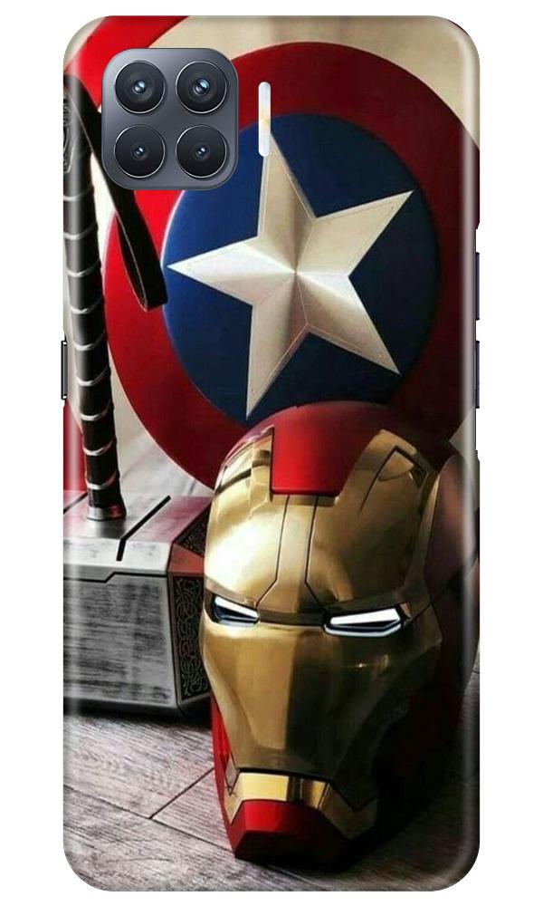 Ironman Captain America Case for Oppo F17 Pro (Design No. 254)
