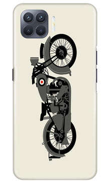 MotorCycle Mobile Back Case for Oppo F17 Pro (Design - 259)