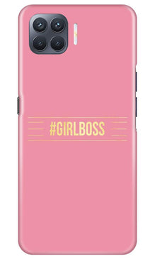 Girl Boss Pink Mobile Back Case for Oppo F17 Pro (Design - 263)