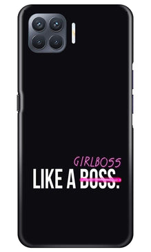 Like a Girl Boss Mobile Back Case for Oppo F17 Pro (Design - 265)