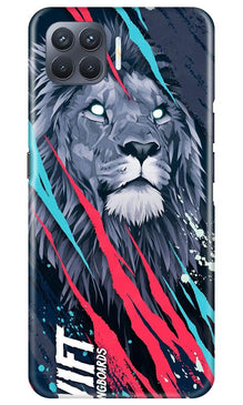 Lion Mobile Back Case for Oppo F17 Pro (Design - 278)