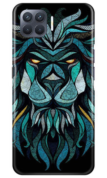 Lion Mobile Back Case for Oppo F17 Pro (Design - 314)