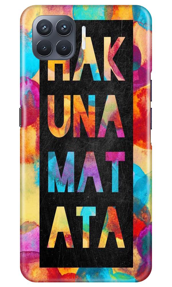 Hakuna Matata Mobile Back Case for Oppo F17 Pro (Design - 323)