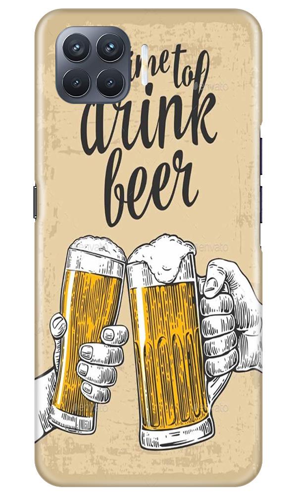 Drink Beer Mobile Back Case for Oppo F17 Pro (Design - 328)