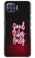 Good Vibes Only Mobile Back Case for Oppo F17 Pro (Design - 354)