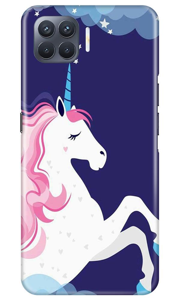 Unicorn Mobile Back Case for Oppo F17 Pro (Design - 365)