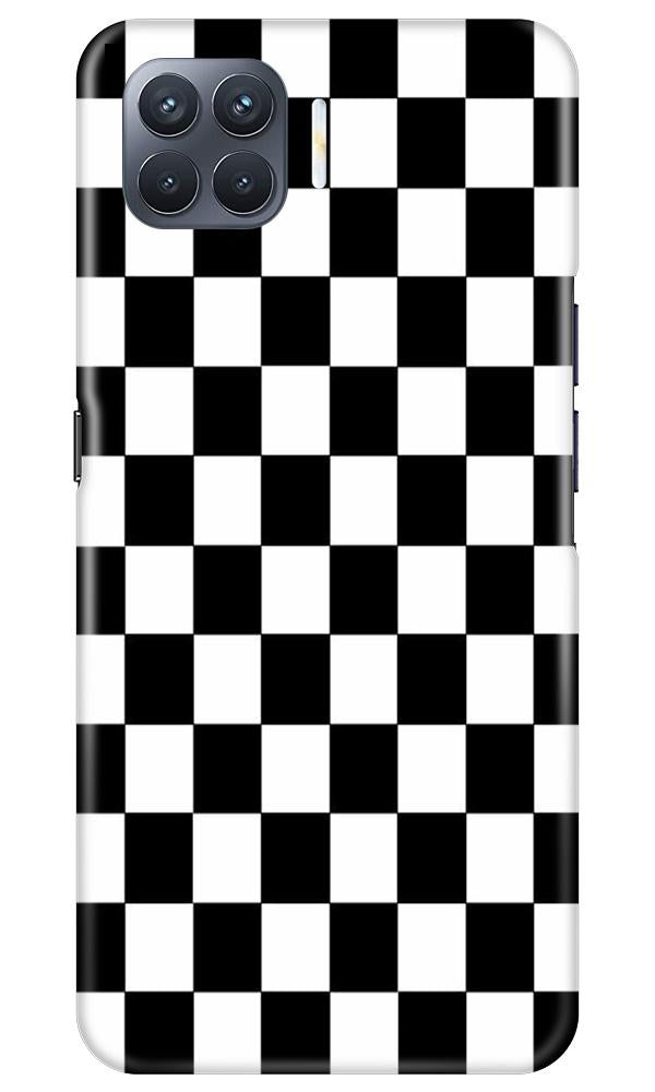 Black White Boxes Mobile Back Case for Oppo F17 Pro (Design - 372)