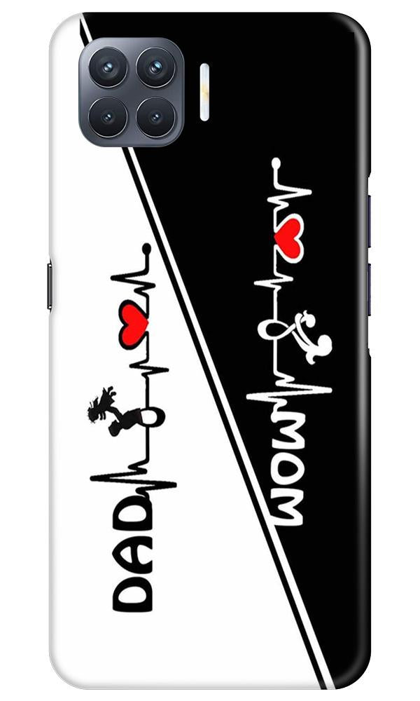 Love Mom Dad Mobile Back Case for Oppo F17 Pro (Design - 385)