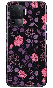 Rose Pattern Mobile Back Case for Oppo F19 Pro (Design - 2)