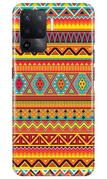 Zigzag line pattern Mobile Back Case for Oppo F19 Pro (Design - 4)