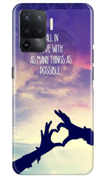 Fall in love Mobile Back Case for Oppo F19 Pro (Design - 50)