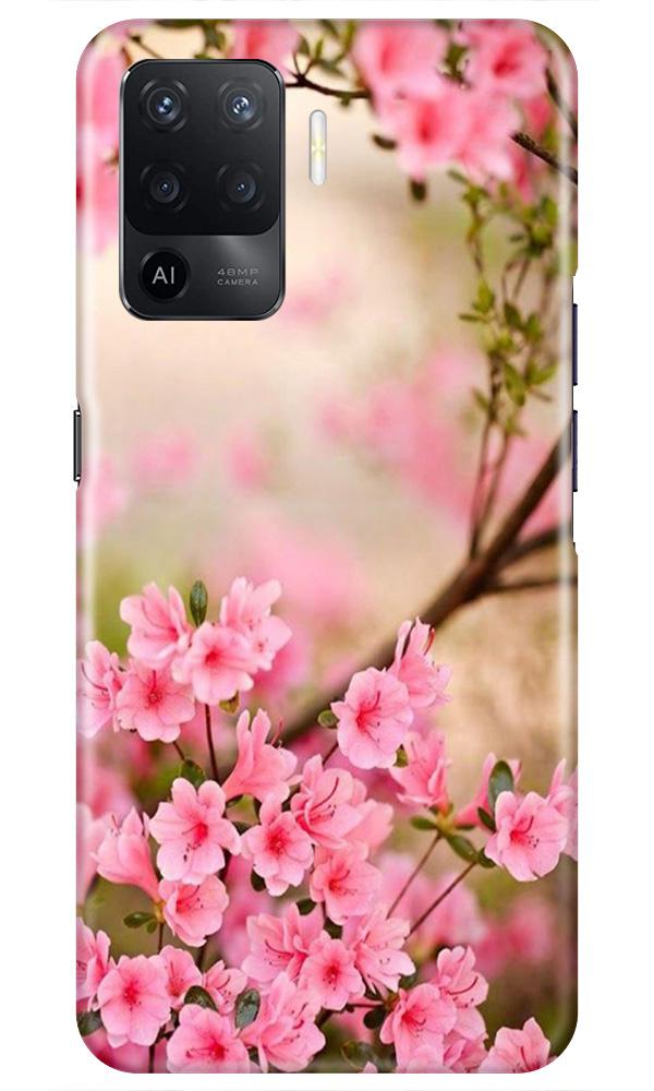 Pink flowers Case for Oppo F19 Pro