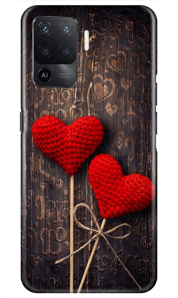 Red Hearts Case for Oppo F19 Pro