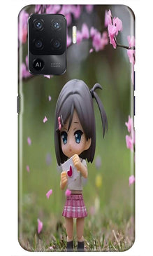 Cute Girl Mobile Back Case for Oppo F19 Pro (Design - 92)