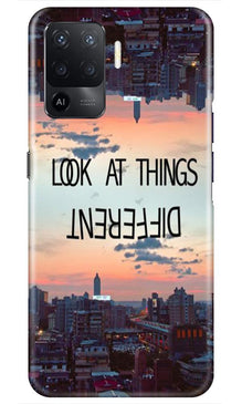 Look at things different Mobile Back Case for Oppo F19 Pro (Design - 99)